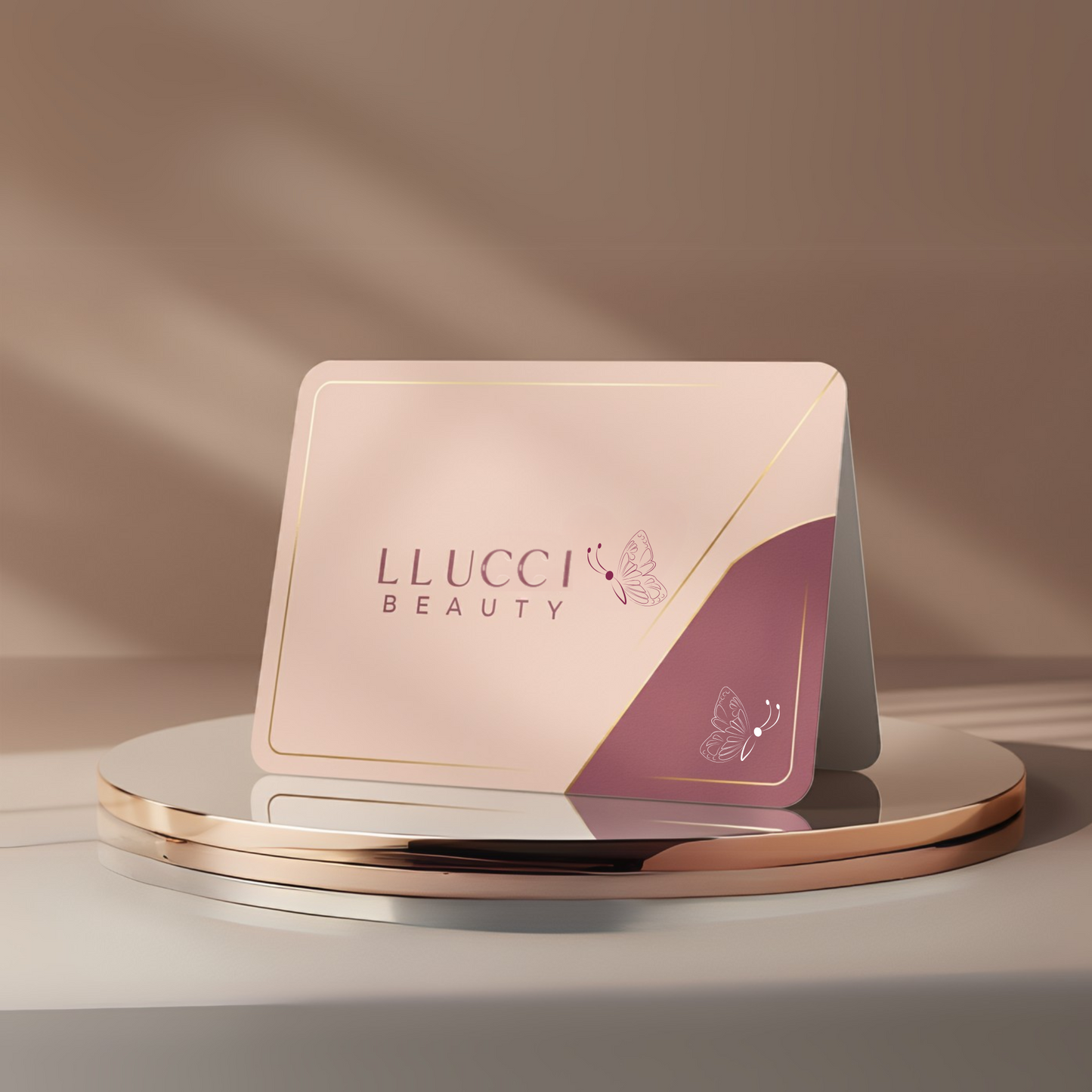 LLUCCI™ E-GIFT CARD on a display