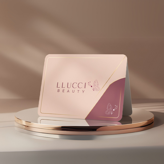 LLUCCI™ E-GIFT CARD on a display 