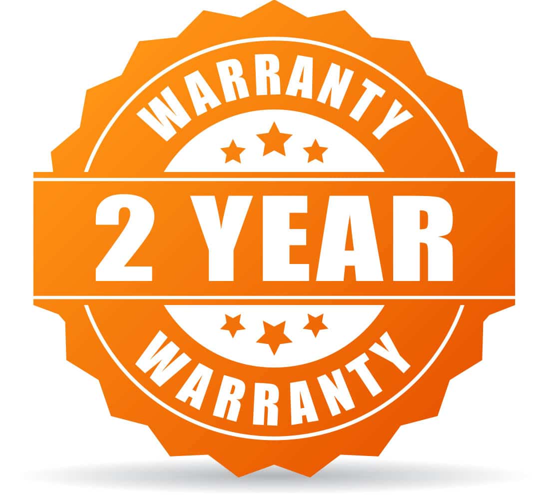 2 Year Warranty